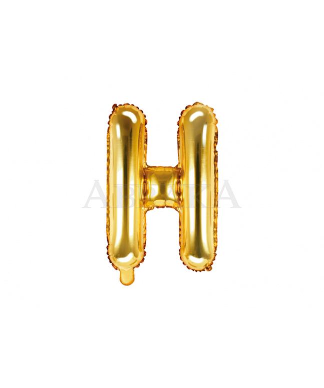 Fóliový balón písmeno H zlaté