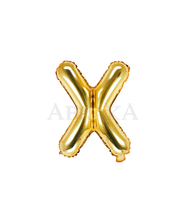 Fóliový balón písmeno X zlaté