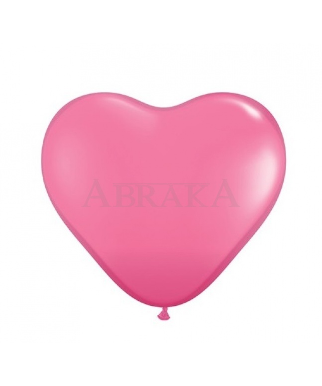 Balón ružové srdiečko - 25 cm