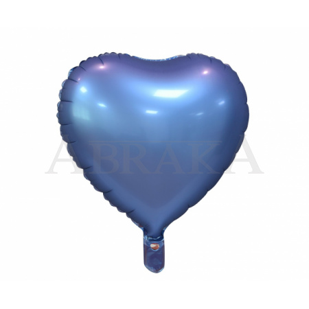 Fóliový balón Srdce fialové matné 45 cm