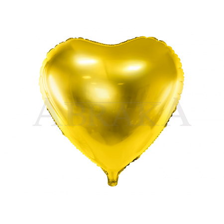 Fóliový balón Srdce zlaté 61 cm