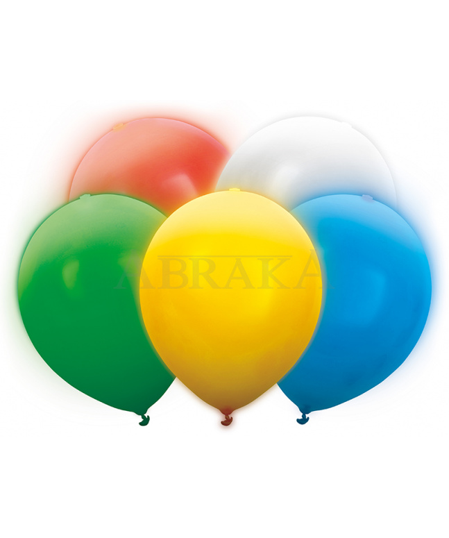 Balón LED mix farieb 5ks/bal