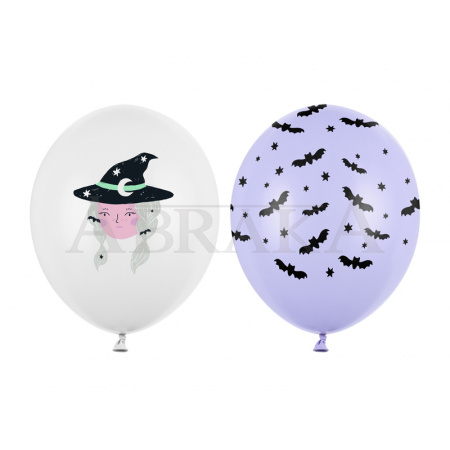 Balón biely s čarodejnicou