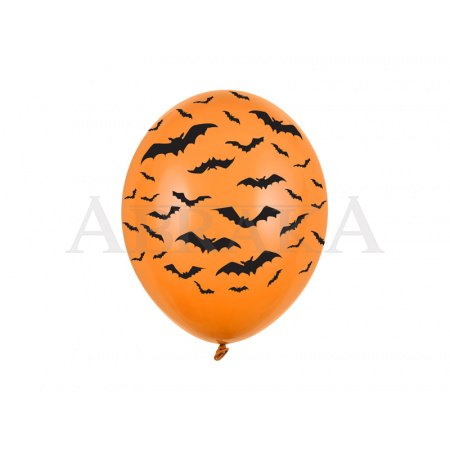 Balón oranžový s netopiermi