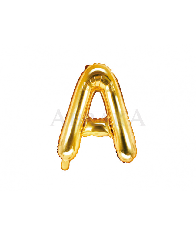 Fóliový balón písmeno A zlaté