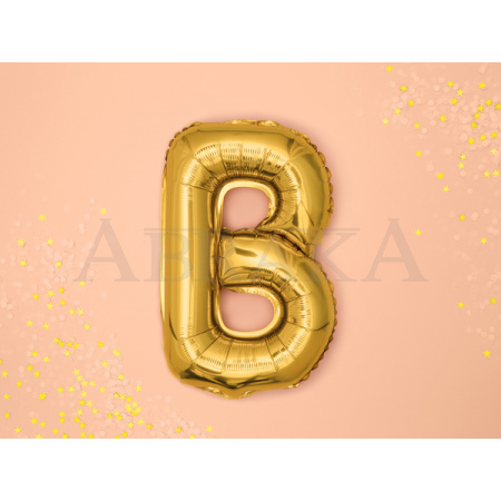 Fóliový balón písmeno B zlaté