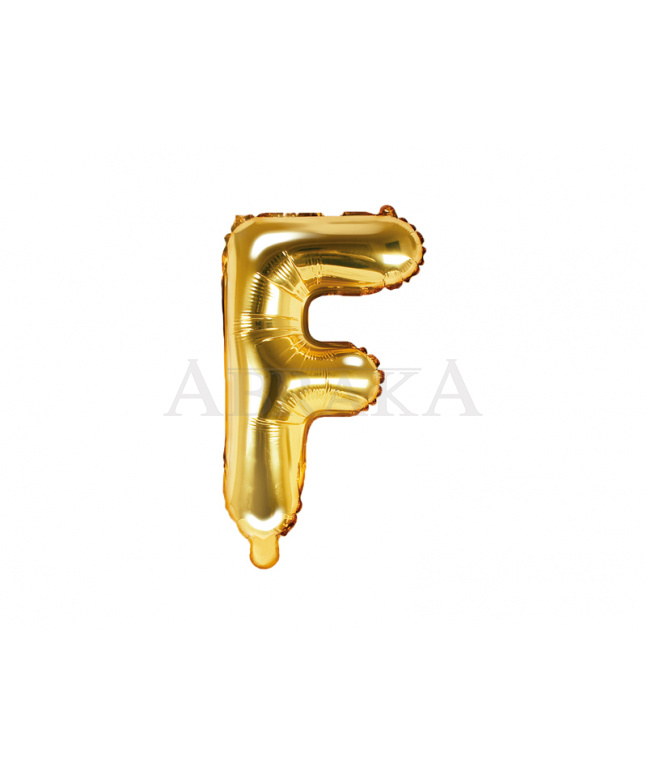 Fóliový balón písmeno F zlaté