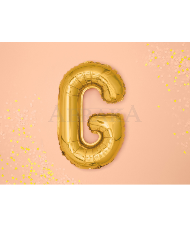 Fóliový balón písmeno G zlaté