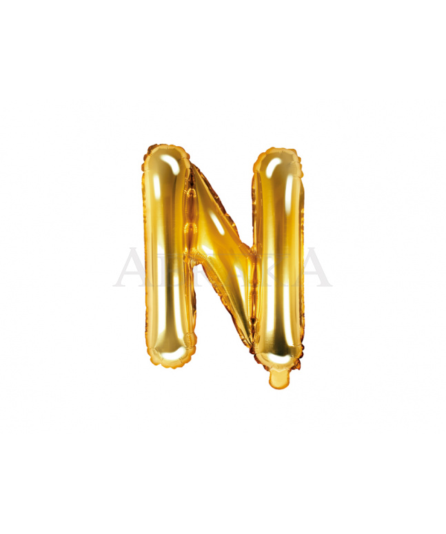 Fóliový balón písmeno N zlaté
