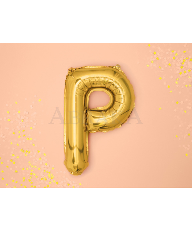 Fóliový balón písmeno P zlaté
