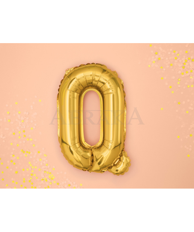 Fóliový balón písmeno Q zlaté