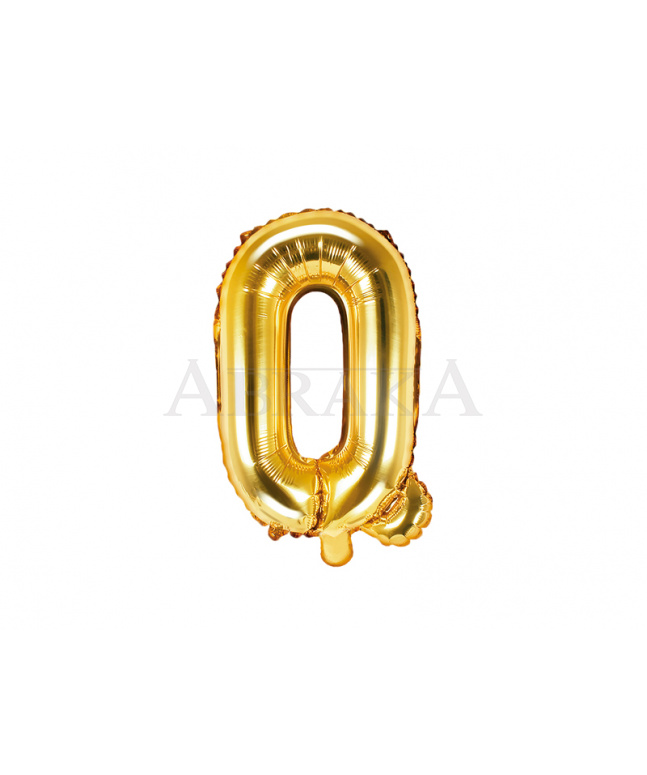 Fóliový balón písmeno Q zlaté
