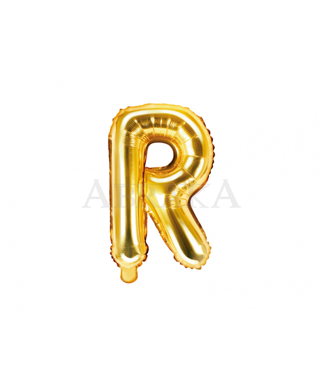 Fóliový balón písmeno R zlaté