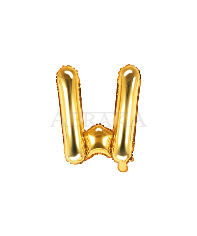 Fóliový balón písmeno W zlaté