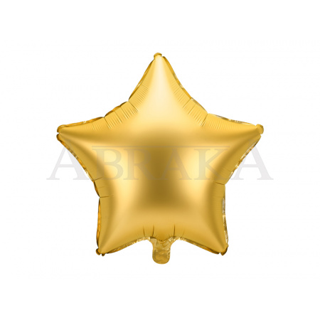 Fóliový balón Hviezda zlatá matná 48 cm
