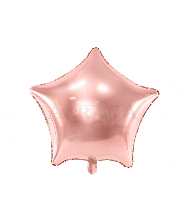 Fóliový balón Hviezda rose gold lesklá 48 cm