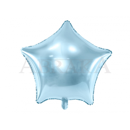 Fóliový balón Hviezda sky blue lesklý 48 cm