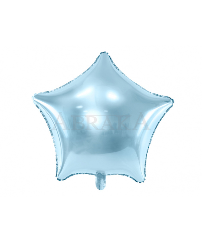 Fóliový balón Hviezda sky blue lesklý 48 cm