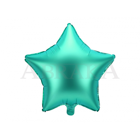 Fóliový balón Hviezda zelená matná 48 cm