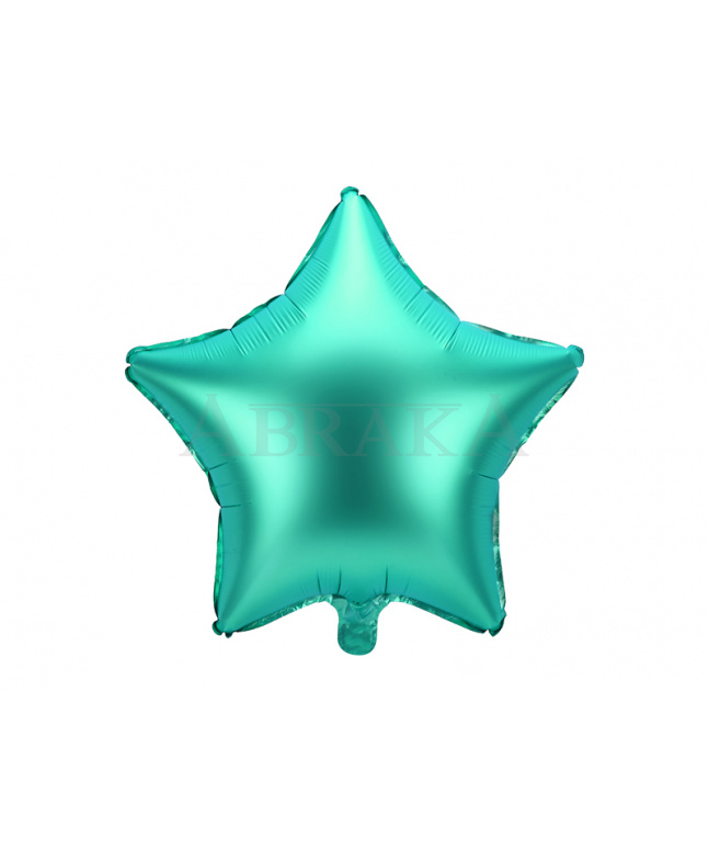 Fóliový balón Hviezda zelená matná 48 cm