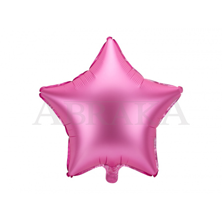 Fóliový balón Hviezda matná ružová 48 cm