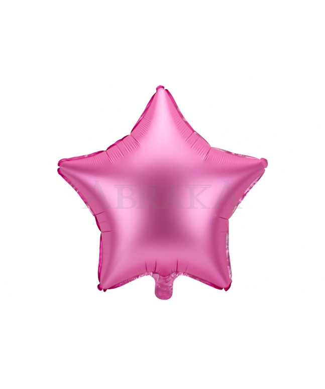 Fóliový balón Hviezda matná ružová 48 cm