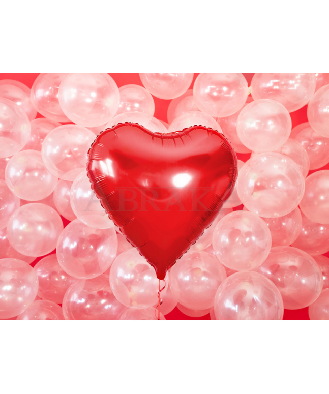 Fóliový balón Srdce červené 61 cm