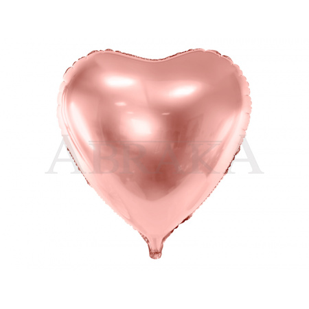 Fóliový balón Srdce rose gold 73 cm
