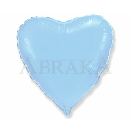 Fóliový balón Srdce svetlo modré 45 cm