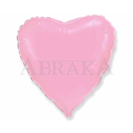 Fóliový balón Srdce svetlo ružové 45 cm