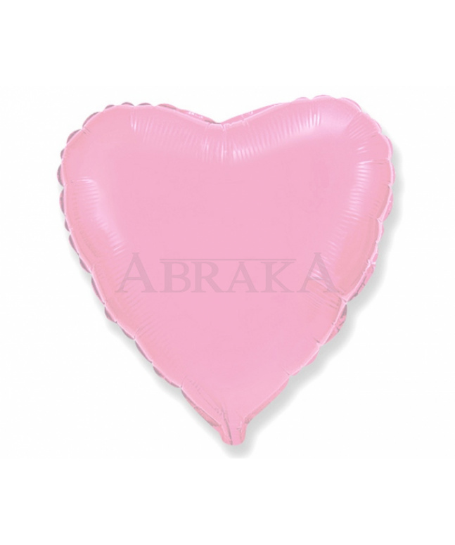 Fóliový balón Srdce svetlo ružové 45 cm