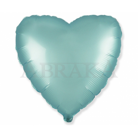 Fóliový balón Srdce modré matné 45 cm