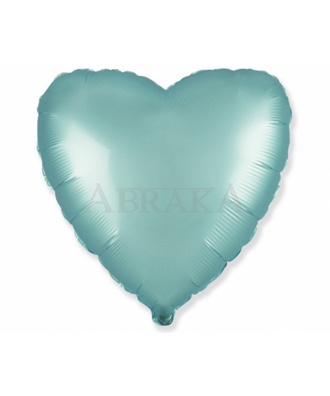 Fóliový balón Srdce modré matné 45 cm