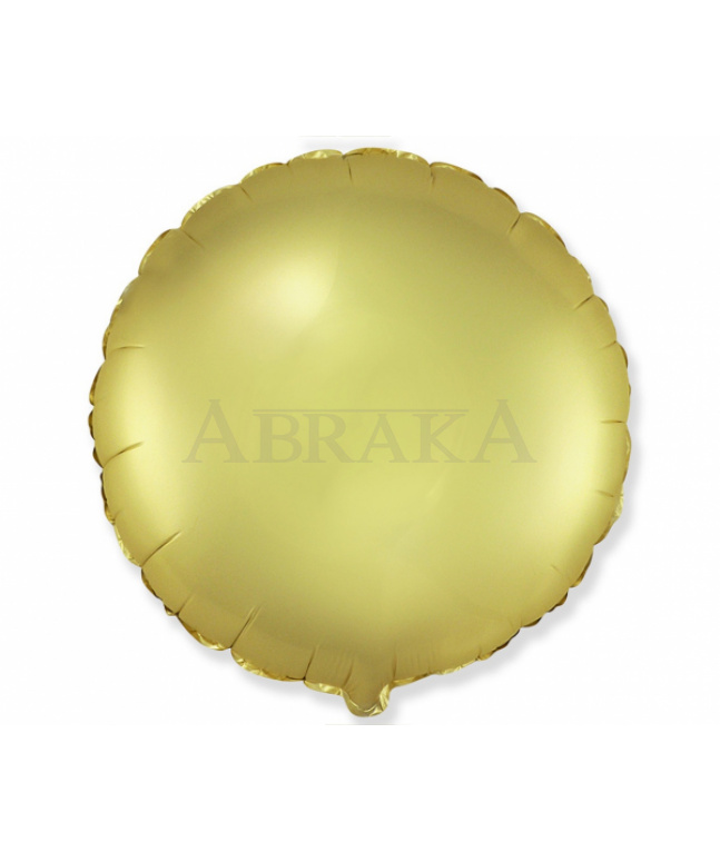 Fóliový balón Okrúhly zlatý matný 45 cm