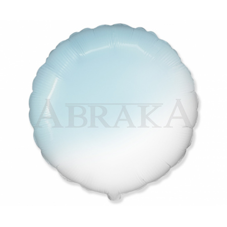 Fóliový balón Okrúhly bielo modrý 45 cm