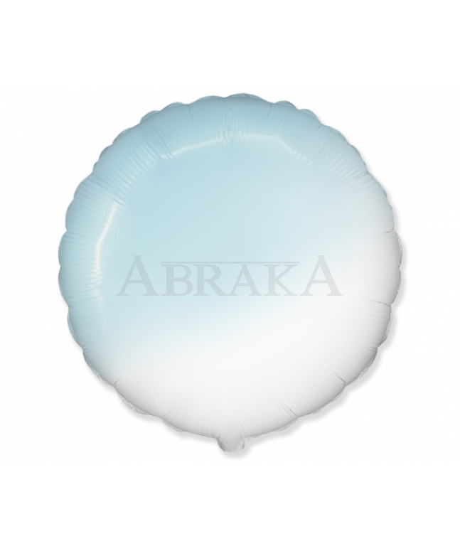 Fóliový balón Okrúhly bielo modrý 45 cm