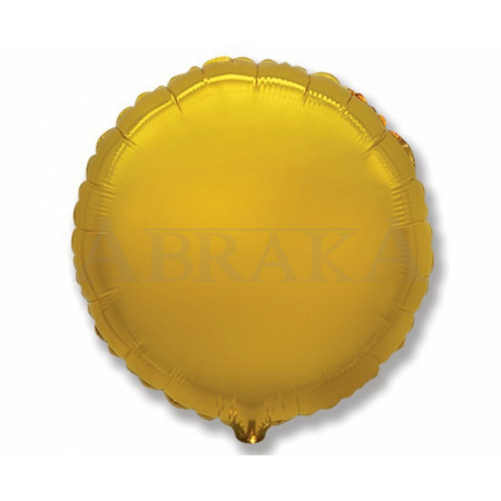 Fóliový balón Okrúhly zlatý lesklý 45 cm