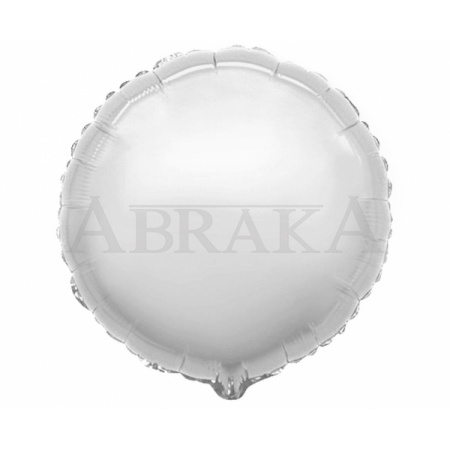 Fóliový balón Okrúhly strieborný 45 cm