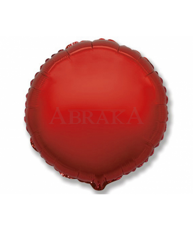 Fóliový balón Okrúhly červený 45 cm