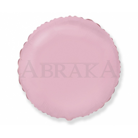 Fóliový balón Okrúhly ružový matný 45 cm