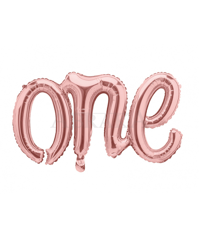 Fóliový nápis ONE ROSE GOLD 66 x 37 cm