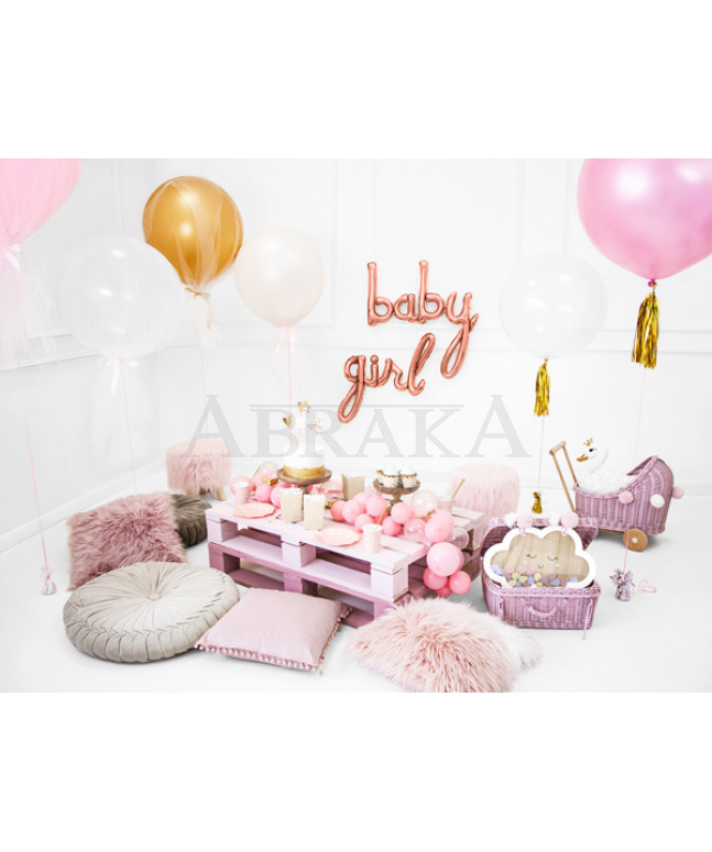 Fóliový nápis BABY ROSE GOLD 73,5 x 75,5 cm
