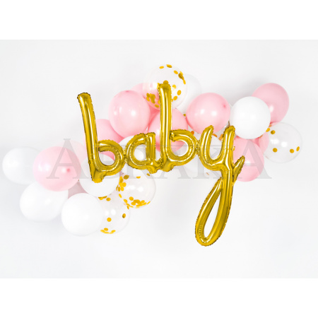 Fóliový nápis BABY ZLATÝ 73,5 x 75,5 cm
