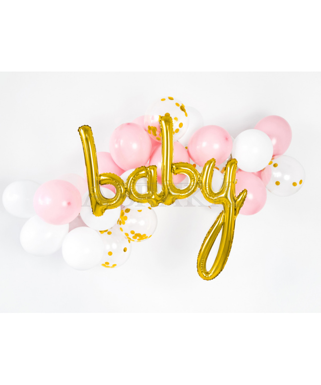 Fóliový nápis BABY ZLATÝ 73,5 x 75,5 cm