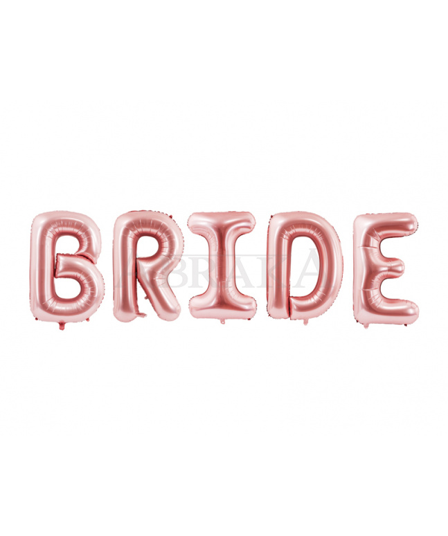 Fóliový nápis BRIDE ROSE GOLD 280 x 86 cm