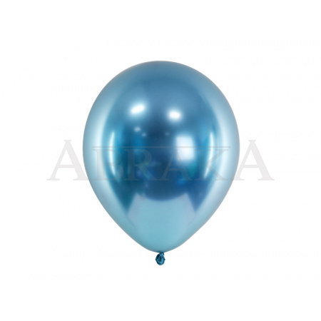Balón chrómový modrý 30 cm