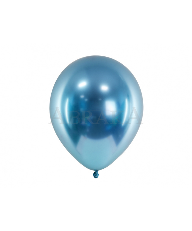 Balón chrómový modrý 30 cm