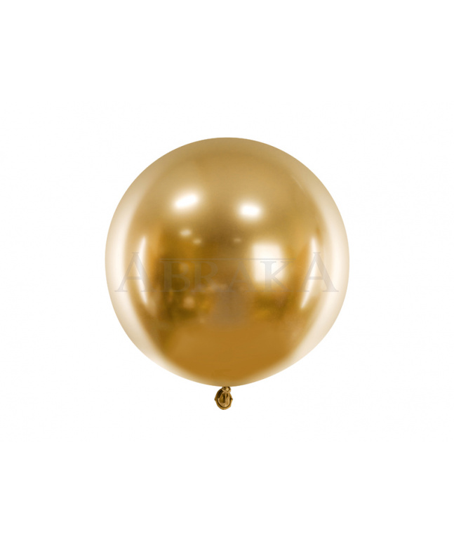 Balón chrómový Guľa zlatá 60 cm