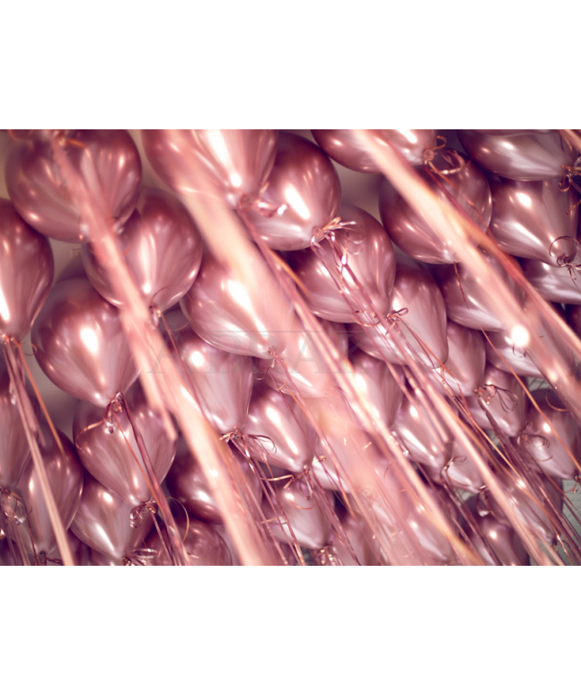 Balón chrómový rose gold 30 cm