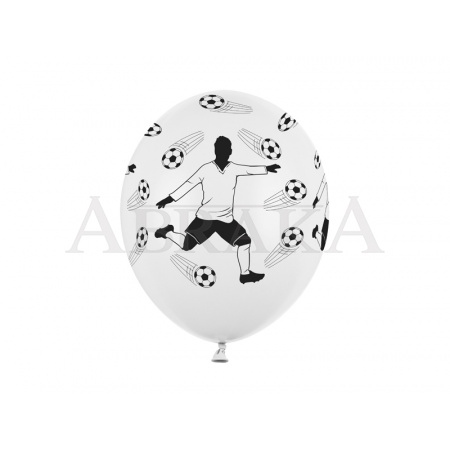 Balón biely s futbalistom